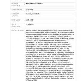 [2013.0002] business ledgers of WL Baillieu and Co.