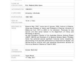 [1990.0011] Papers of Roderick Weir Home