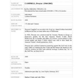 [2000.0294] Works by Dwayne Campbell