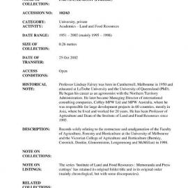 [2002.0063] Papers of Lindsay Falvey